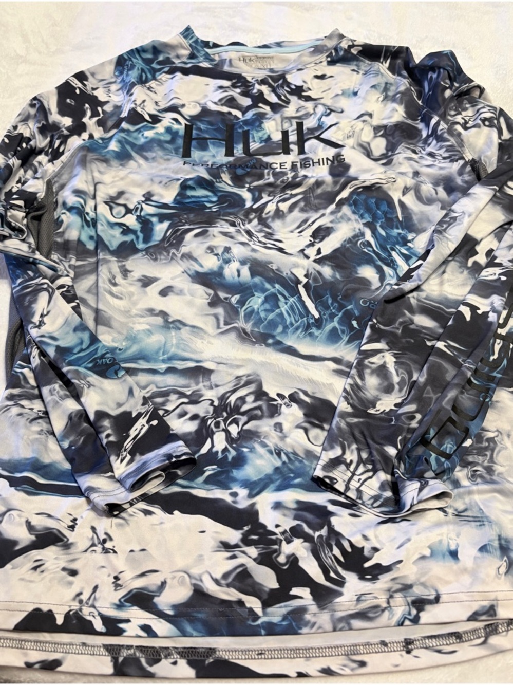 Huk Blue Marble Camo Performance Shirt